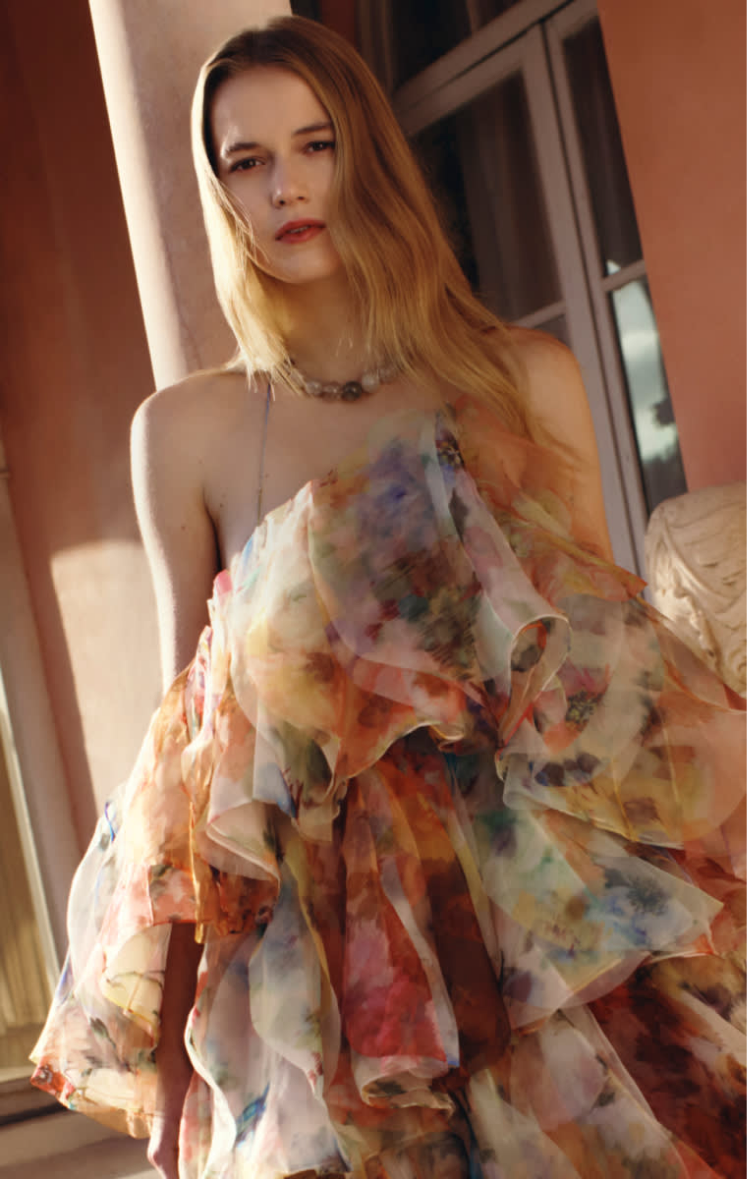 Silk Kaftan Dress